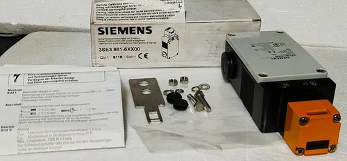 Siemens 3SE3 861 Safety Position Switch 230V Lock Actuator Matel Body Transducer - Image 2