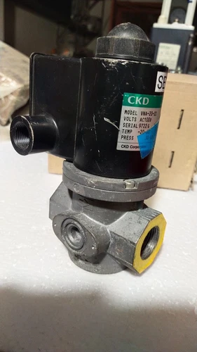 CKD VNA-20 2 Port 3/4 Inch 100VAC NC Gas cut Off Valve Transmitter Controller - Image 2