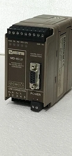 Westermo MD-45LV V24/RS-232-C RS-422/RS-485/V11 Converter Transmitter Controller - Image 2