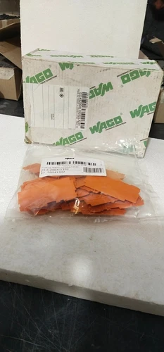 Wago 2004-1392 End Intermediate Plate 1 mm Thick Orange Terminal Transducer - Image 2