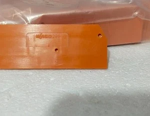 Wago 10Pcs 281-329 End Intermediate Plate 2.5 mm Thick Orange Terminal