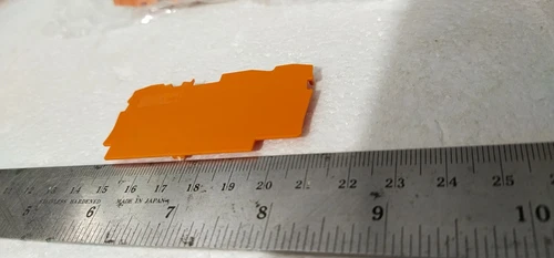 Wago 2004-1392 End Intermediate Plate 1 mm Thick Orange Terminal Transducer - Image 11