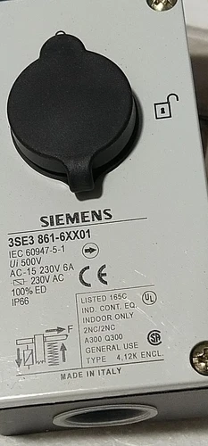 Siemens 3SE3 861 Safety Position Switch 230V Lock Actuator Metal Body Transducer - Image 11