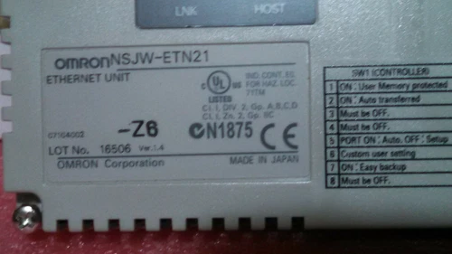 Omron NSJW-ETN21 Ethernet Unit PLC DCS Transducer Transmitter Meter - Image 3