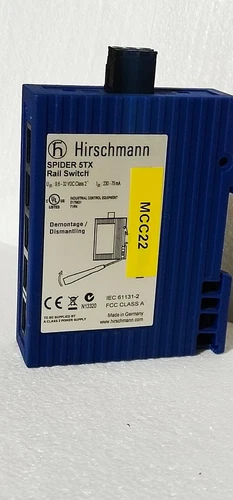 Hirschmann Spider 5TX Network Switch 5Port PLC Controller Transducer Transmitter - Image 4