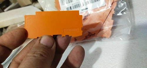 Wago 2004-1392 End Intermediate Plate 1 mm Thick Orange Terminal Transducer - Image 4
