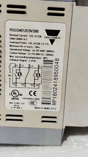 Carlo Gavazzi RSGD 12A 440V 3Phase AC Motor Soft starter Controller Transmitter - Image 5