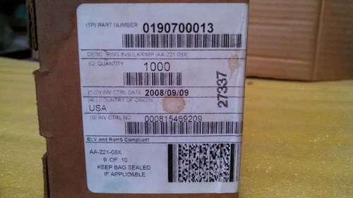 Molex 22AWG Terminals Ring 0190700013 Lugs Transducer Electrical Controller - Image 5