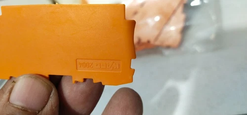 Wago 2004-1392 End Intermediate Plate 1 mm Thick Orange Terminal Transducer - Image 5