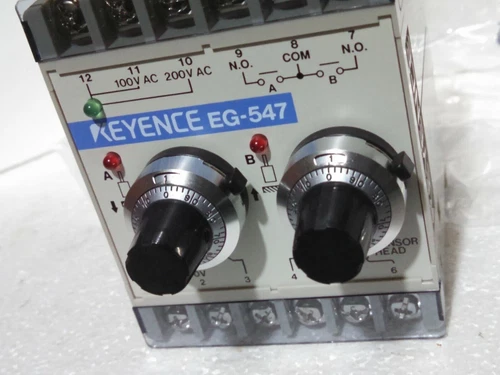 Keyence EG-547 Servo Amplifier Unit Proximity Transducer Transmitter Controller - Image 7