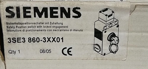 Siemens 3SE3 860 Safety Position Switch 24VD Lock Actuator Matel Body Transducer - Image 7