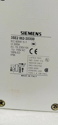 Siemens 3SE2 862 Safety Position Switch 110V Lock Actuator Matel Body Transducer - Image 7