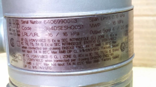 ABB 364DSE 4-20mA 0.16 KPA DP Pressure Transmitter transducer SS Body Controller - Image 8