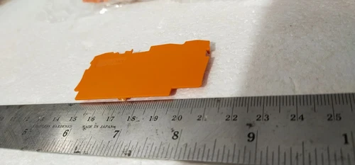 Wago 2004-1392 End Intermediate Plate 1 mm Thick Orange Terminal Transducer - Image 9
