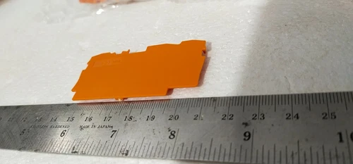 Wago 2004-1392 End Intermediate Plate 1 mm Thick Orange Terminal Transducer - Image 10