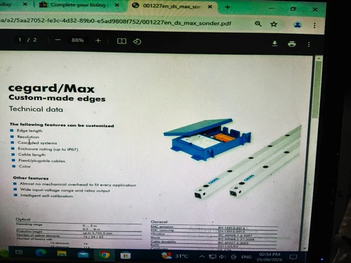 CEDES 101232 Cegard/Max Control Unit Transducer Transmitter PLC Meter