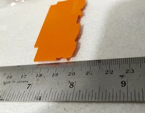Wago 2004-1392 End Intermediate Plate 1 mm Thick Orange Terminal Transducer