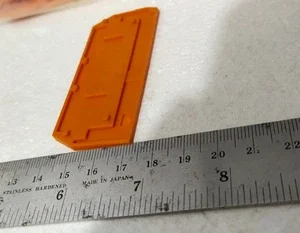 Wago 282-328 End Intermediate Plate 2.5 mm Thick Orange Terminal Transducer