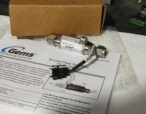 GEMS FS-380 184948 Flow Switch SS 0.50GPM 3/8”NPT 1500PSI Transmitter Controller