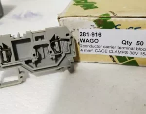 Wago 281-916 Terminal Block 15A 380V 4 mm² Cage Clamp Transducer Transmitter