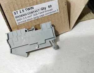 Phoenix Contact ST2.5 TWIN Feedthrough Terminal Block Rail Mounting 800V 2.5 mm²