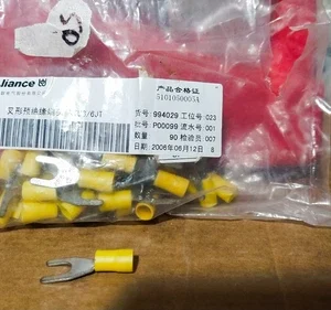 Reliance RTU6/6JT Fork Terminal Insulating Sleeves 6mm2 Connector Transduce