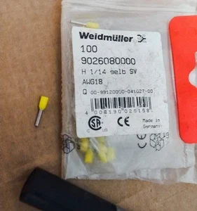 Weidmüller 9026080000 Wire End Ferrule 1 mm² Terminal Connector Transduce PLC