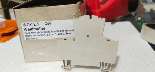 Weidmuller WDK 2.5 Feed through Double terminal Screw connection 2.5mm² 400V 22A - Image 2