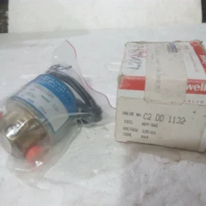 Honeywell Skinner Solenoid Valve 125VAC 2 WAY 7/64 Transducer Transmitter