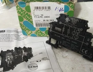 Phoenix Contact TT-2-PE 24VDC Isolated Loop Circuit Protector 3 Surge Module