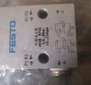 NEW FESTO POPPET VALVE V/O-3-1/8 MECHANICALLY ACTUATED TRANSDUCER METER