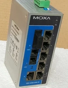 Moxa Ethernet switches EDS-208A-MM Controller Module PLC Transmitter Transducer