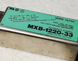 Lambda Noise Filter 250VAC 20A MXB-1220-33 Controller Transducer Transmitter