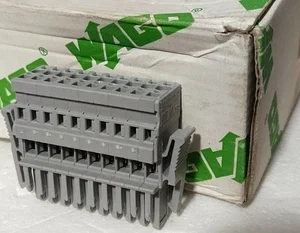 Wago 769-110/021-000 Female Socket Plug Terminal Block 10Pole 32A 500V 4mm² Gray