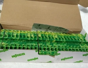 Wago 2010-1307 3 Conductor Earth Groud Through Terminal Block 6-14 AWG