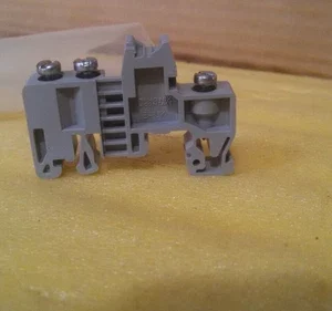 Phoenix Contact Terminal Block End Bracket 3Screw Gray E-UK Transducer PLC