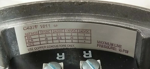 Honeywell C437F 1003 Gas A G LP Pressure Mercury Switch Meter Controller - Image 10