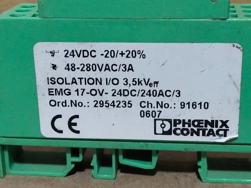 Phoenix Contact 2954235 EMG 17-OV-24DC/240AC/3 Solid Sate Relay Module Control - Image 3