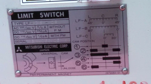 Mitsubishi Type LF-BS-2R LF-AR Limit Switch Transducer Controller Transmitter - Image 3