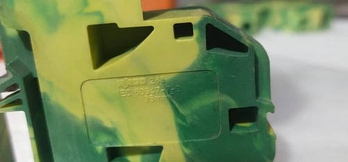 Wago 285-137 Ground Terminal Block 35mm² 2 Conductor Din rail Cage Clamp Green - Image 5