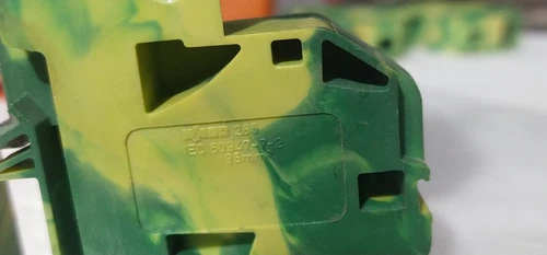 Wago 285-137 Ground Terminal Block 35mm² 2 Conductor Din rail Cage Clamp Green - Image 6