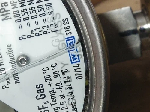 Wika 233.52.100 LT Density Monitor Alarm Gauge Liquid Fill -0.1/+0.9 MPA Control - Image 6