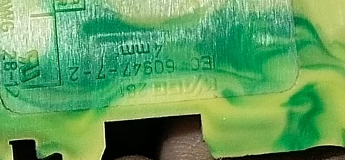 Wago 281-907 Ground Terminal Block 4 mm² 2 Conductor Din rail Cage Clamp Green - Image 9