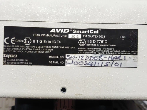 Tyco SM-12DDOB-HART AVID SmartCal Valve Positioner Controller Transmitter Meter - Image 9
