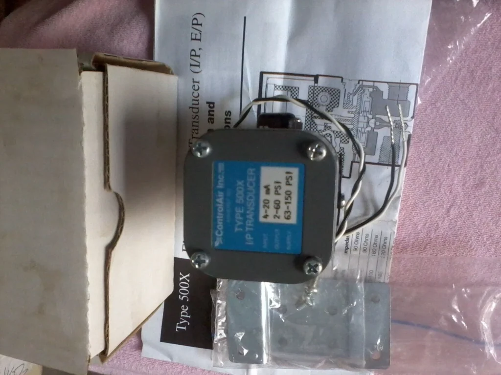 Control Air Inc Current To Pressure Converter Transducer Type 500X USA