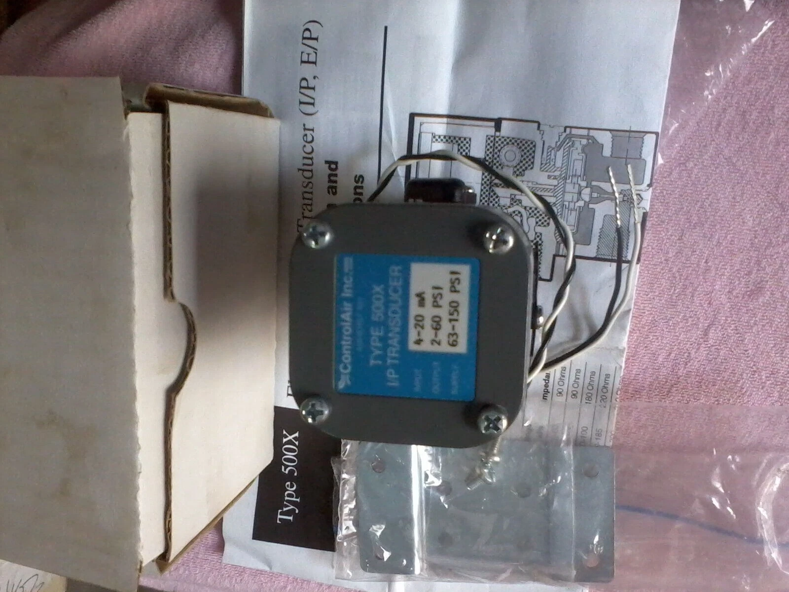 Control Air Inc Current To Pressure Converter Transducer Type 500X USA