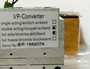 ABB I/P Converter Double Acting Valve Positioner Control Module Transducer Meter
