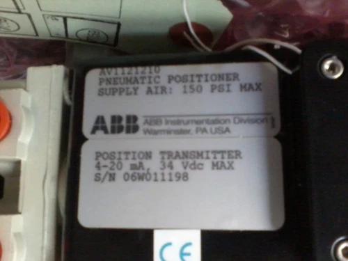 ABB AV1121210 Feedback 4-20mA Pneumatic Valve Positioner Controller Transducer
