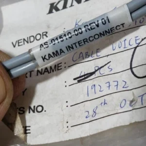 KAMA AS-01510-00 REV 01 Interconnect cable Transducer Controller