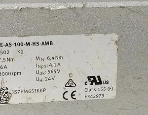 Festo Servo Motor EMME-AS-100 Synchronous PLC Control Transducer Transmitter